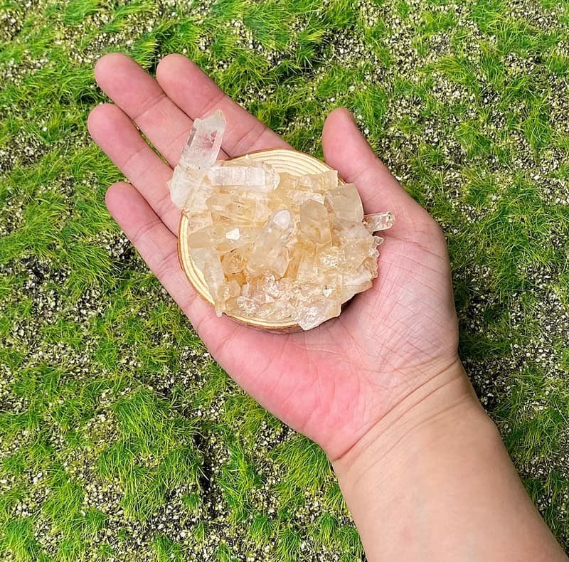 天然原礦能量白水晶簇 療癒 開運 消磁手鍊 快速出貨 入厝禮物