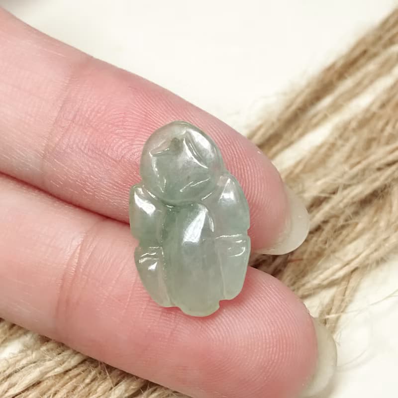 【吉祥‧長壽】冰種飄綠烏龜金錢龜 | 天然緬甸A貨翡翠 | 送禮