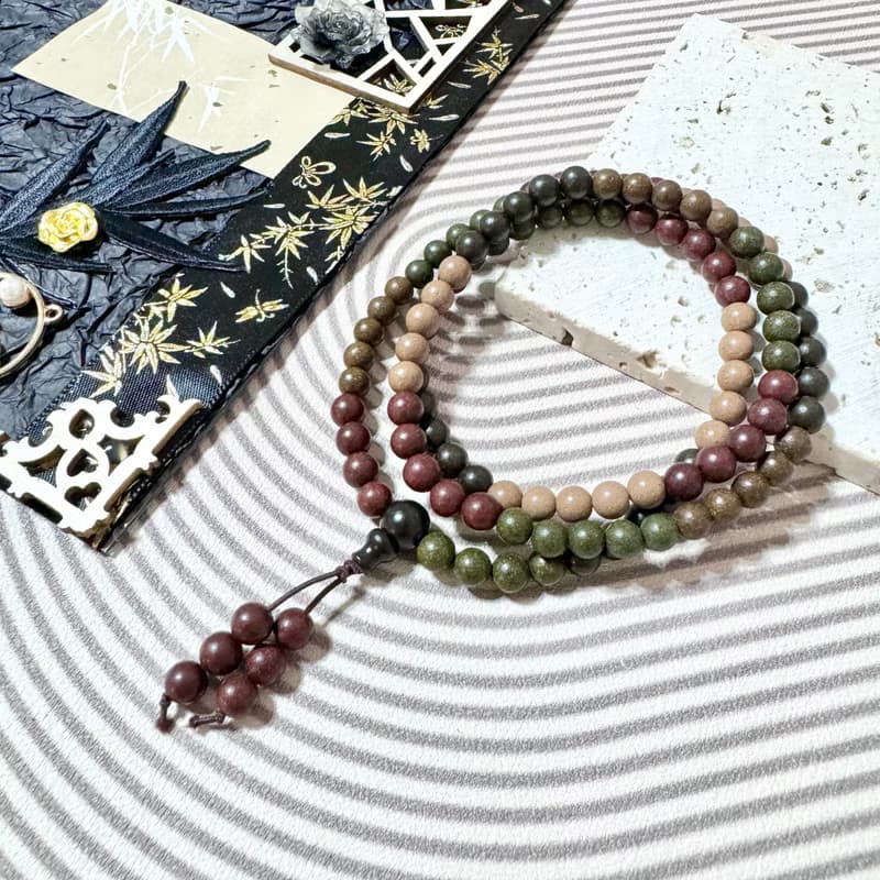 108顆五行中藥合香珠手鍊/開運招財/療癒/母親節禮物/送禮