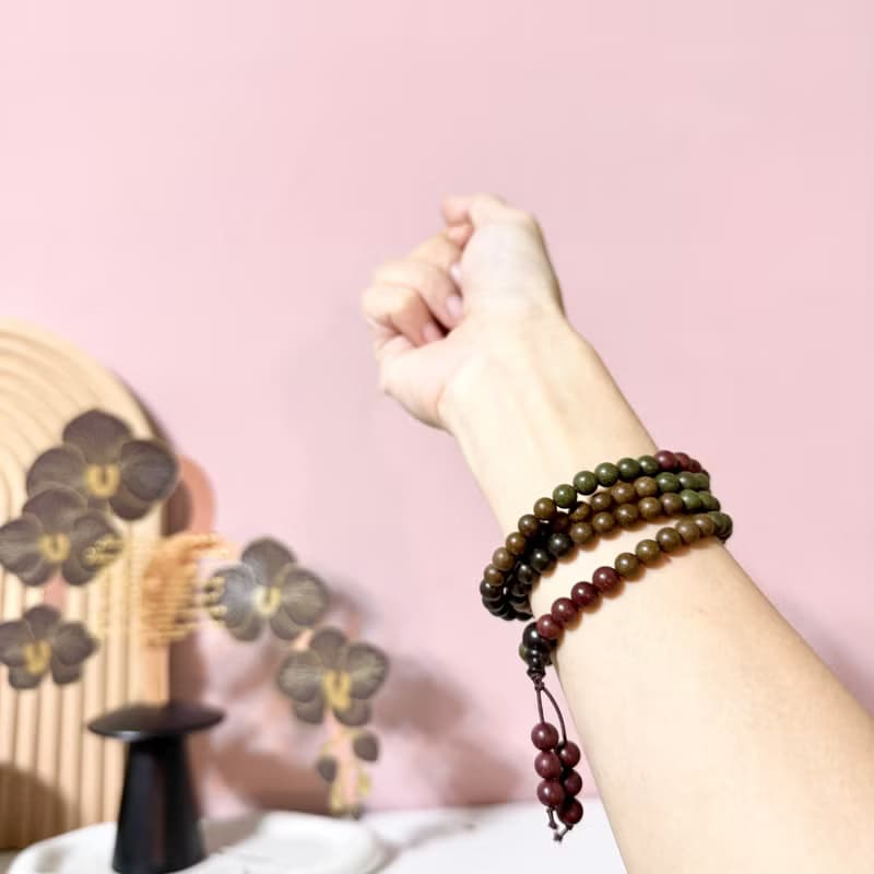 108顆五行中藥合香珠手鍊/開運招財/療癒/母親節禮物/送禮
