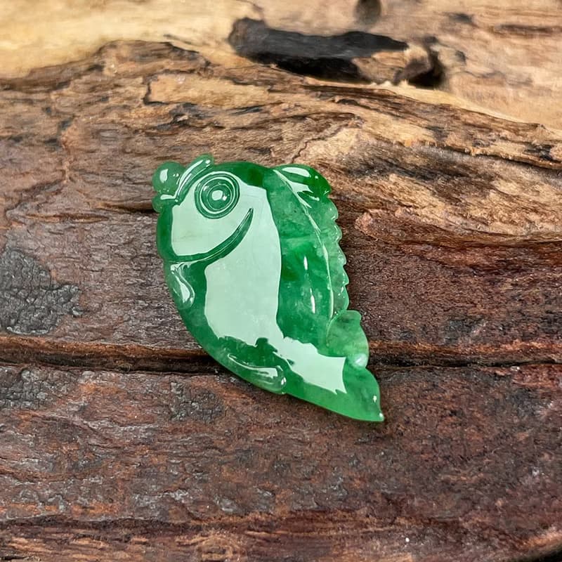 正陽綠翡翠年年有魚 | 天然緬甸玉翡翠A貨