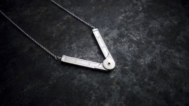 【臍加厝】測量工具系列│純銀折尺項鍊