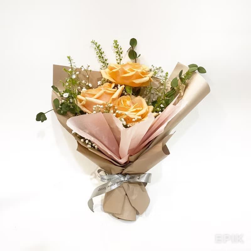 粉玫瑰小鮮花束|限自取