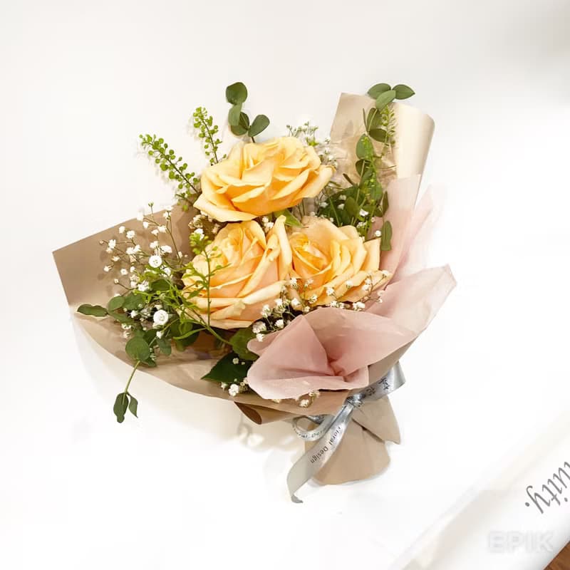 粉玫瑰小鮮花束|限自取