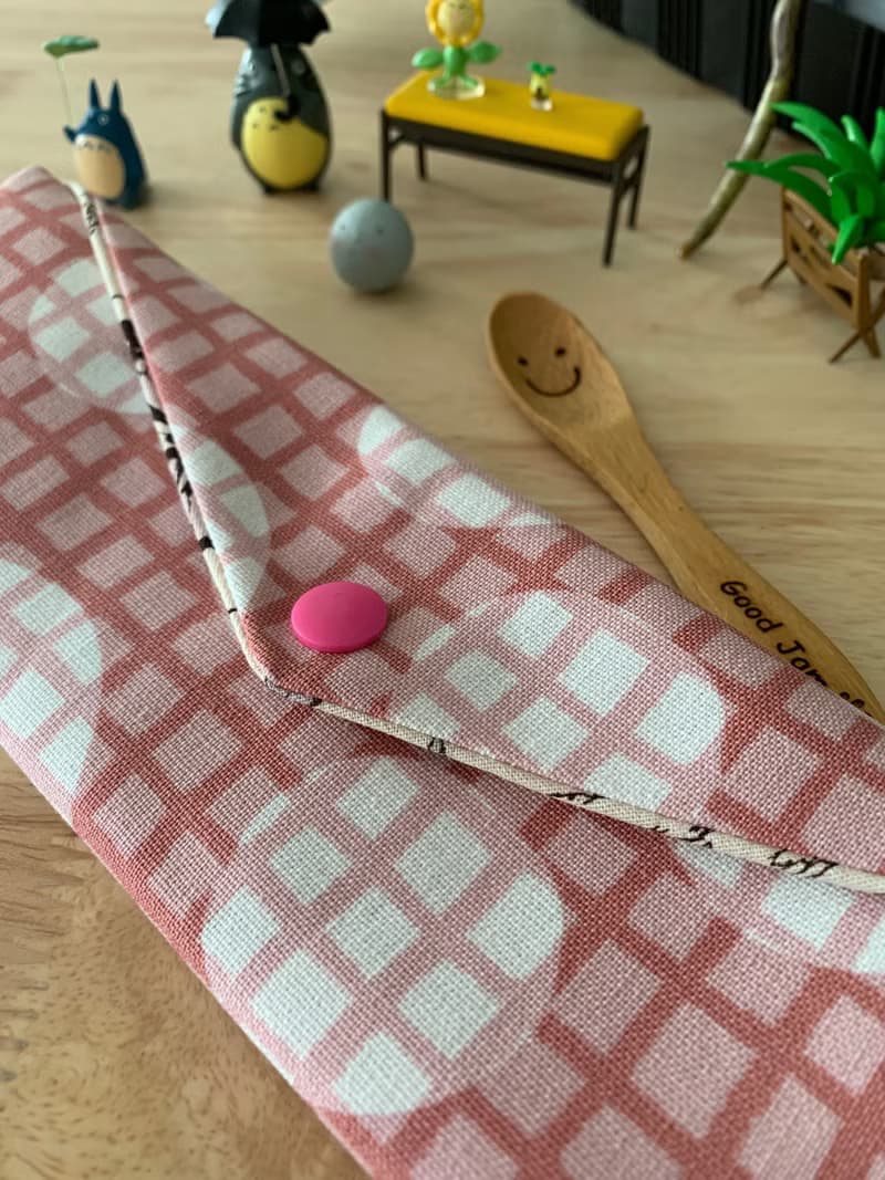 文青風環保純棉筷袋 浪漫泡泡 柔情粉 完美生活 可愛動物 日本