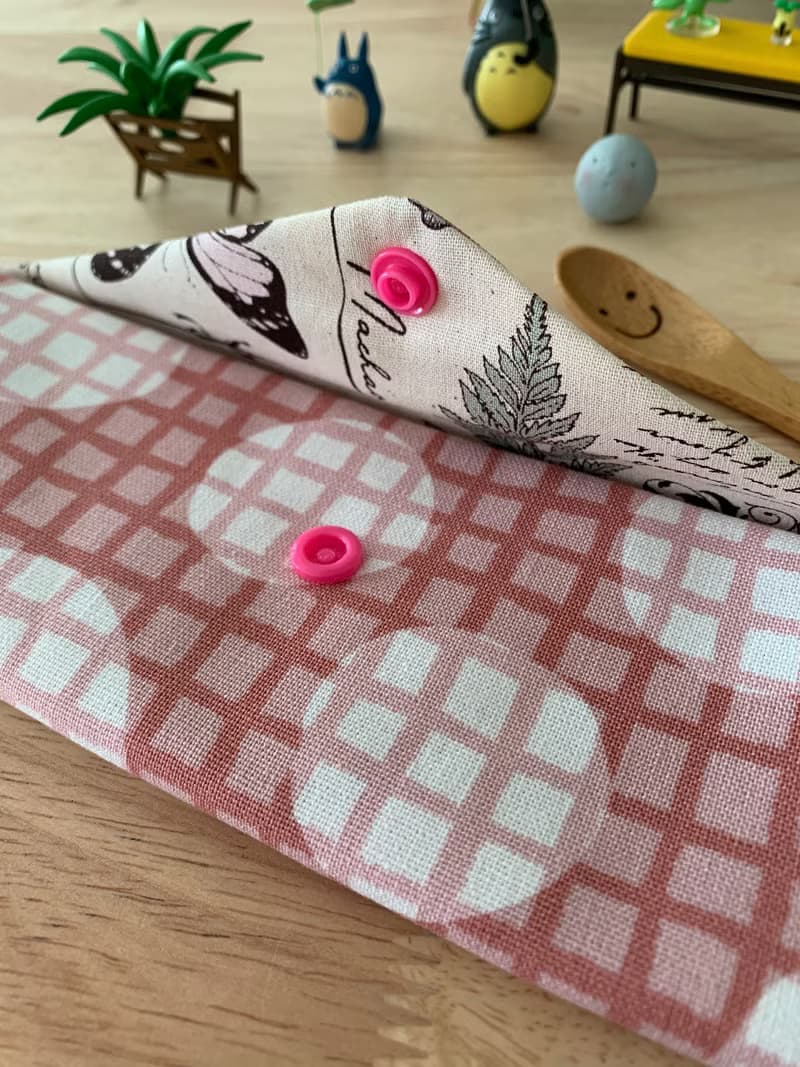 文青風環保純棉筷袋 浪漫泡泡 柔情粉 完美生活 可愛動物 日本