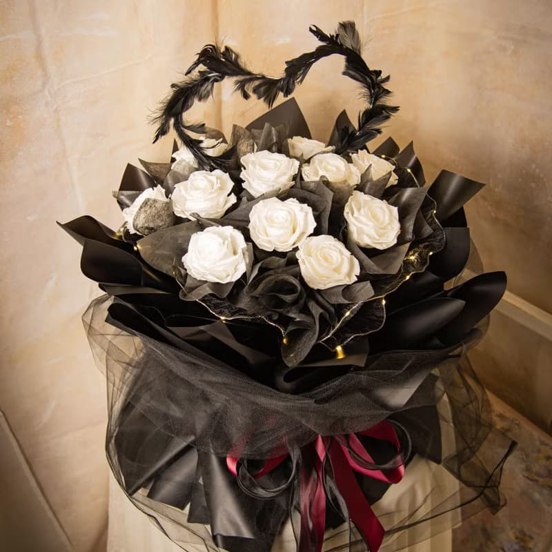 限台中自取/外送【永遠愛你】情人節 求婚花束 永生花玫瑰花束