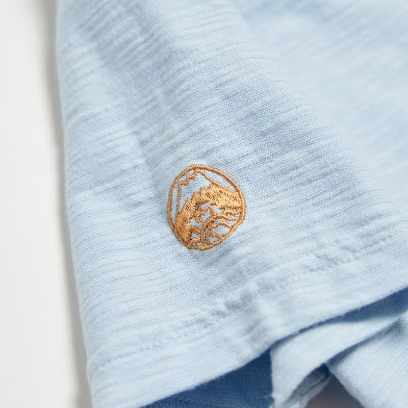 江戶勝 日系 童裝 勝太郎系列 勝太郎吃冰短袖T恤(淺藍色) #上衣