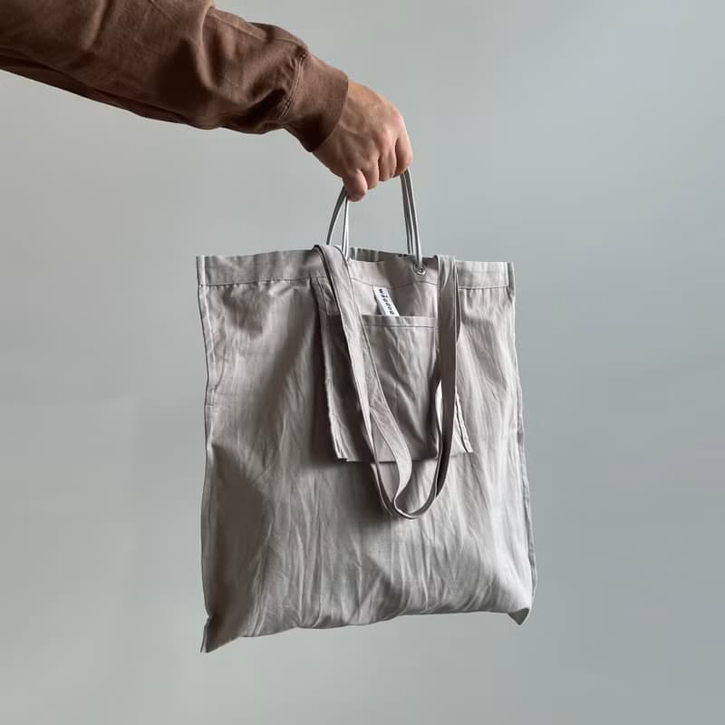 DAILY 2wayトートバッグ / grey beige / cotton