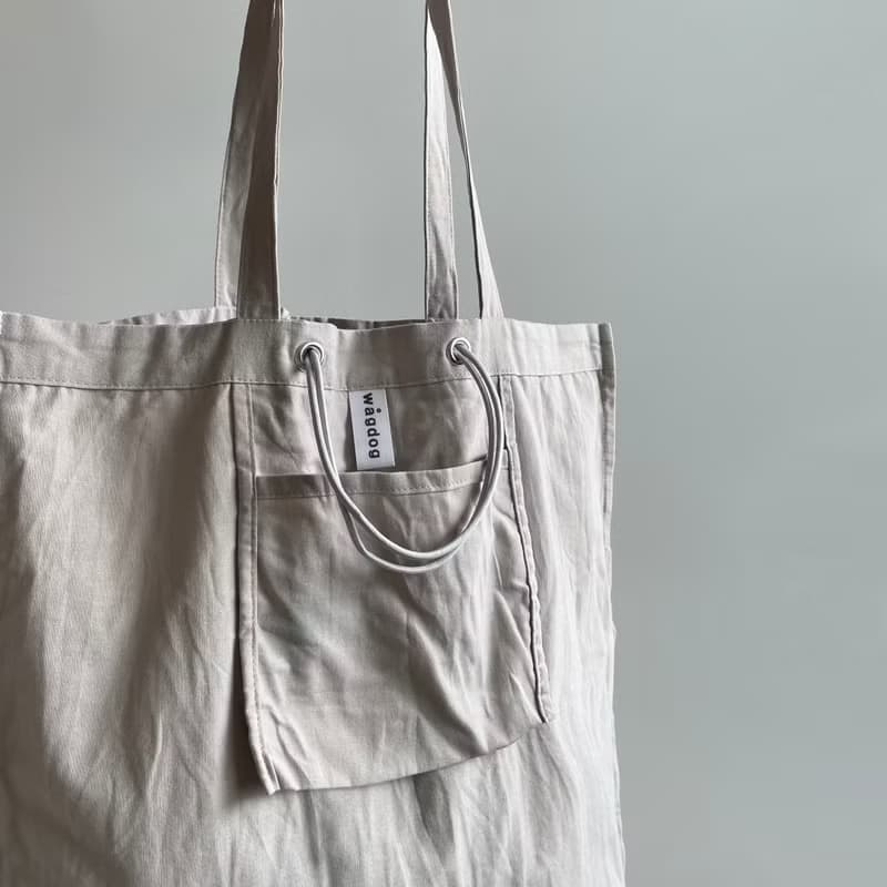 DAILY 2wayトートバッグ / grey beige / cotton