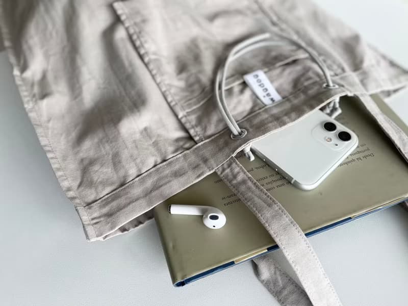DAILY 2wayトートバッグ / grey beige / cotton