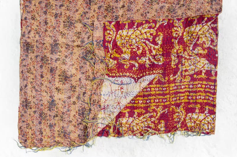 手工縫紗麗布絲巾/絲綢刺繡圍巾/印度絲綢刺繡絲巾-法式風宮殿