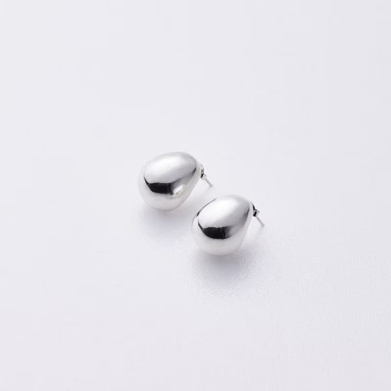 Oval Sphere earrings 橢圓立體耳環