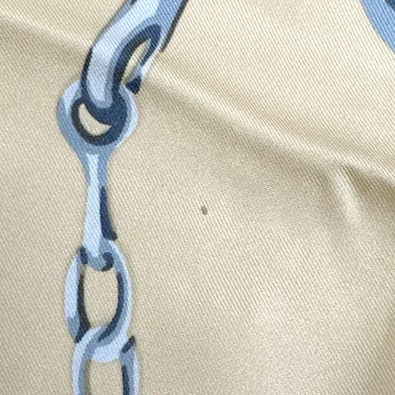 【日本直送 中古美品】グッチ GUCCI スカーフ ホースビット シルク ベージュ シルク100% 大判スカーフ 正方形