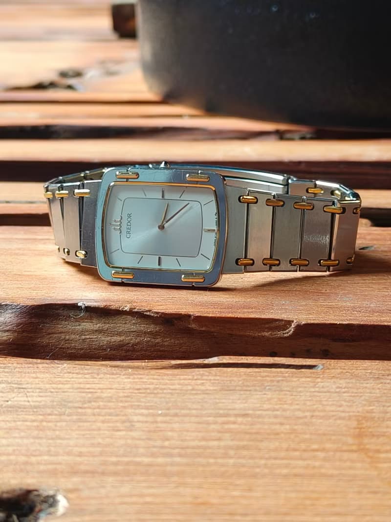 SEIKO旗下 頂級 CREDOR貴朵品牌 鋼與18k金 石英錶