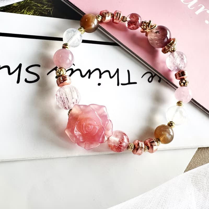 天鐵盤珠系列 金草莓 超七 緋紅玫瑰