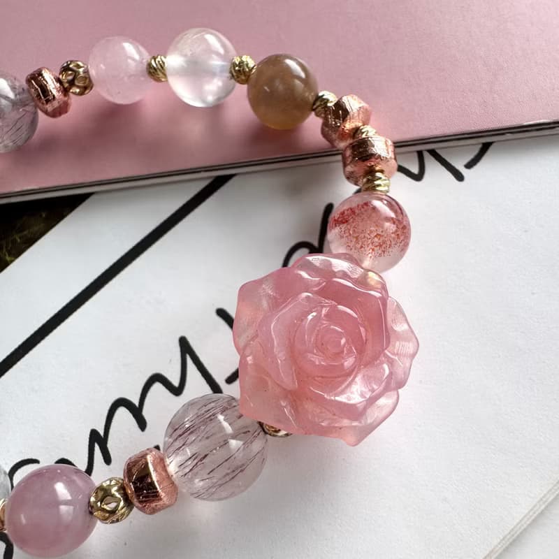 天鐵盤珠系列 金草莓 超七 緋紅玫瑰