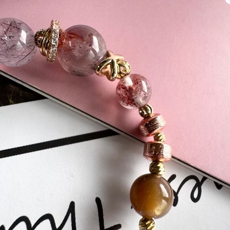 天鐵盤珠系列 金草莓 超七 緋紅玫瑰