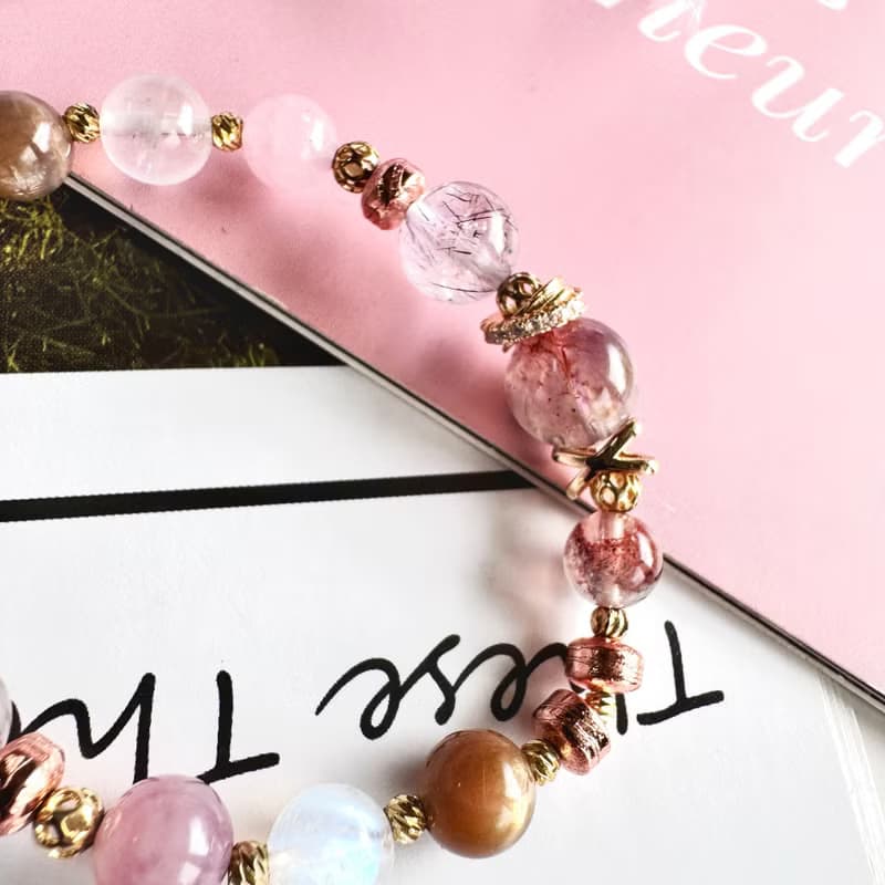 天鐵盤珠系列 金草莓 超七 緋紅玫瑰