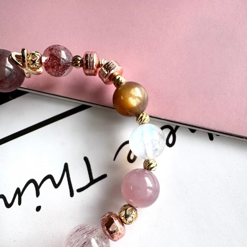 天鐵盤珠系列 金草莓 超七 緋紅玫瑰