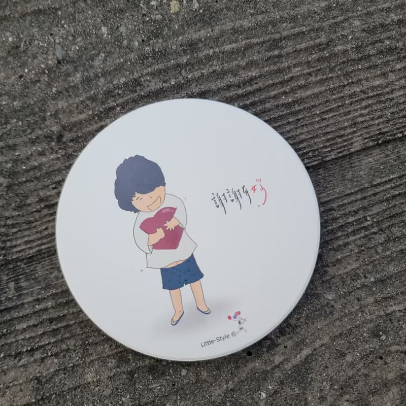 吸水杯墊-謝謝有妳