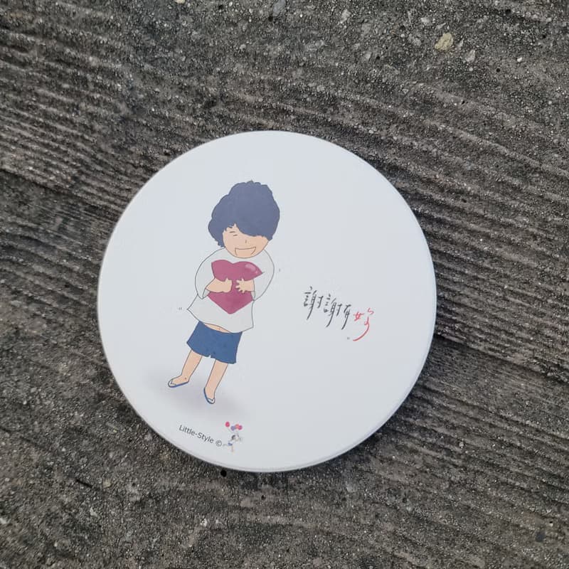 吸水杯墊-謝謝有妳