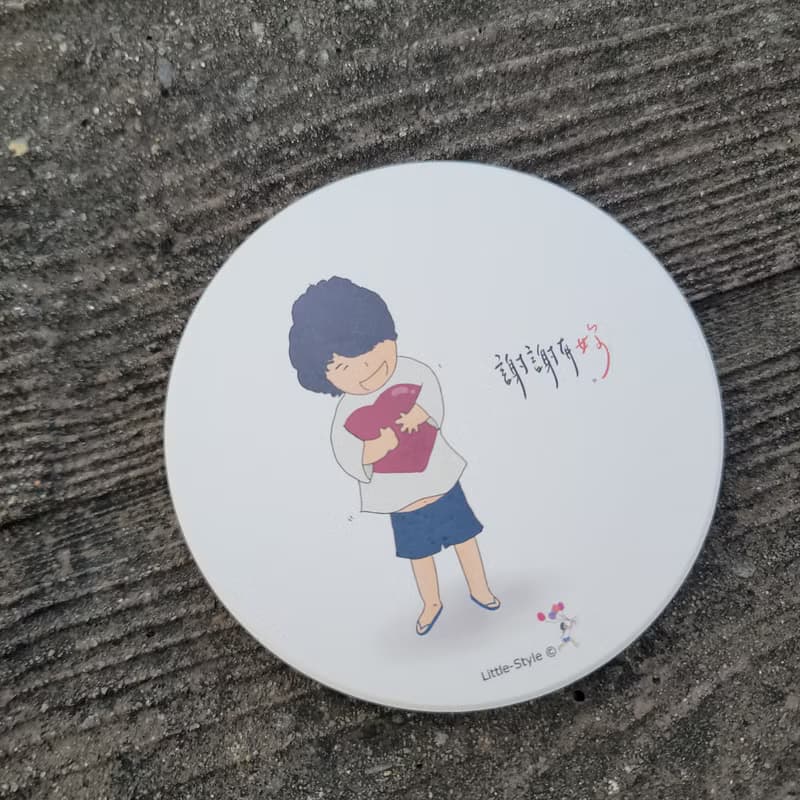 吸水杯墊-謝謝有妳