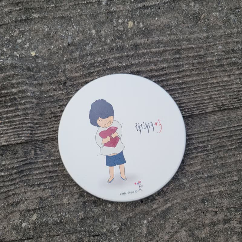 吸水杯墊-謝謝有妳