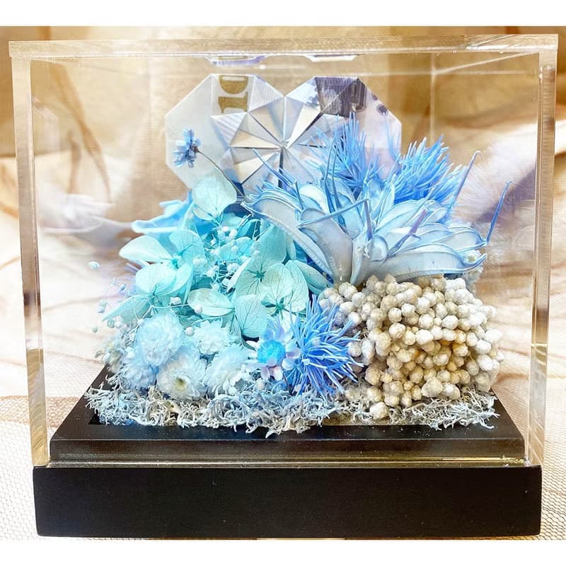 鑽石愛心有錢花精品盒