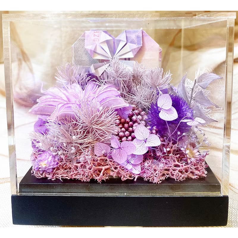 鑽石愛心有錢花精品盒