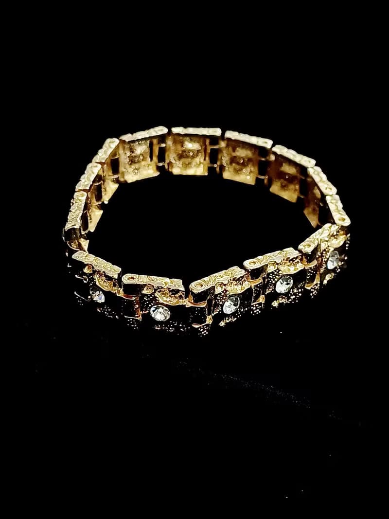vintage jewelry   古典方形鑲萊茵手鍊