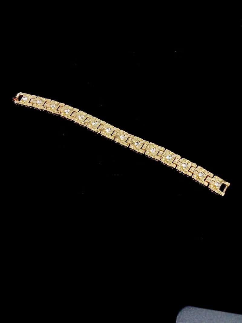vintage jewelry   古典方形鑲萊茵手鍊