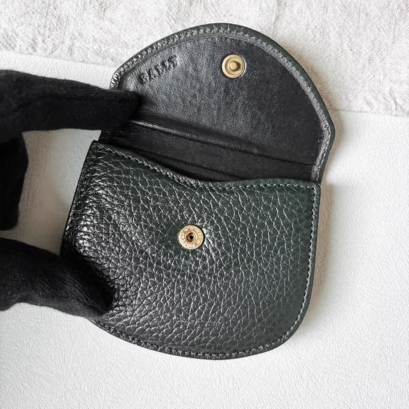 Vintage Bally 深綠色小零錢包