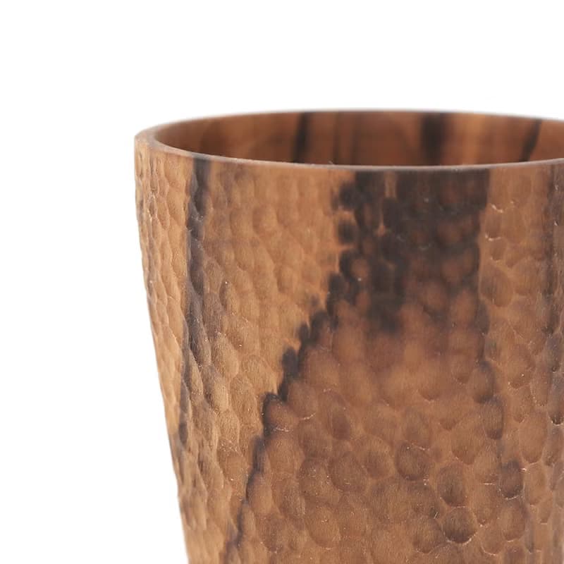 天然柚木茶杯/木杯/杯子-波點款│食用安心不上漆原木製 露營野餐