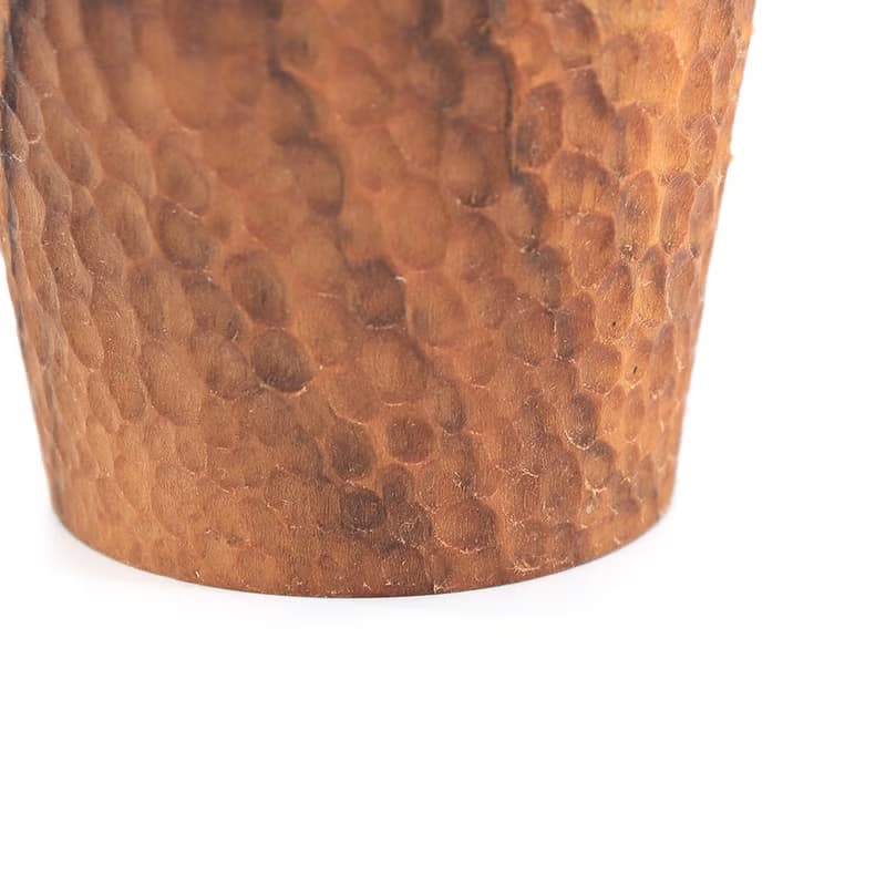 天然柚木茶杯/木杯/杯子-波點款│食用安心不上漆原木製 露營野餐