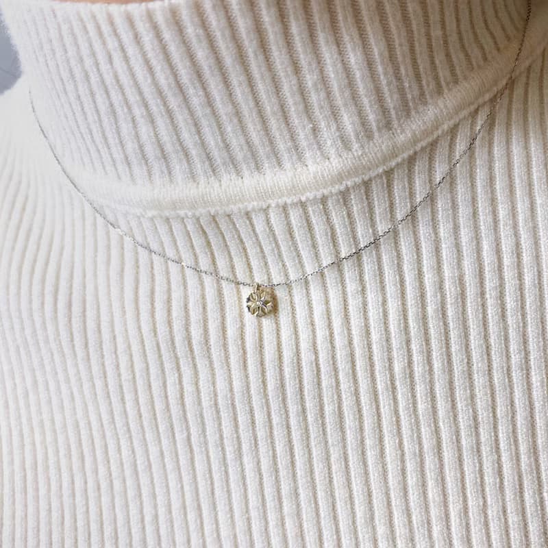 14K | 一朵小雪花_項鍊