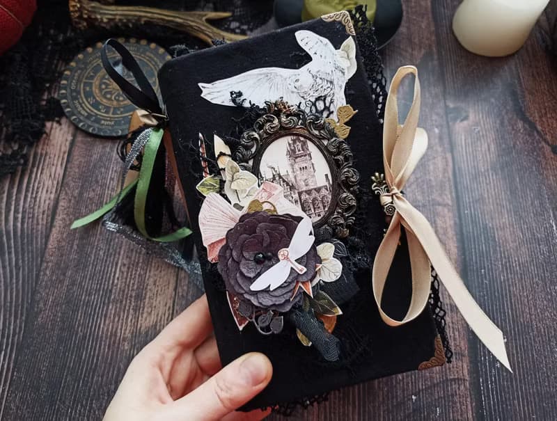 Harry Potter junk journal handmade Magic journal thick notebook Hogwarts