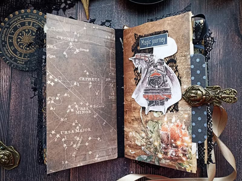 Harry Potter junk journal handmade Magic journal thick notebook Hogwarts