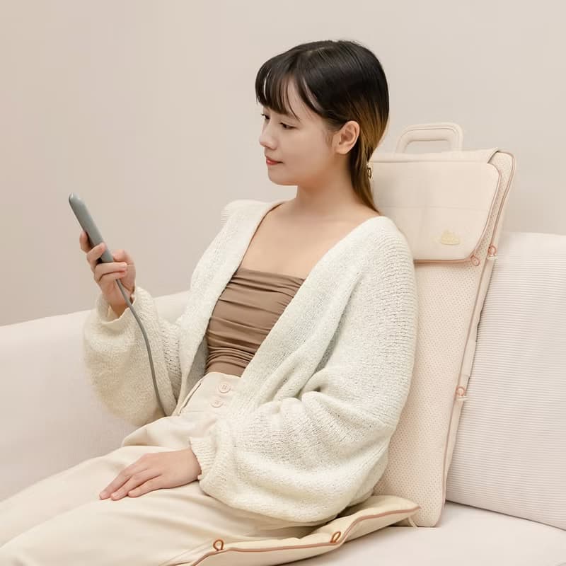 【市面最輕按摩椅墊】折折墊 輕薄隨行按摩椅墊