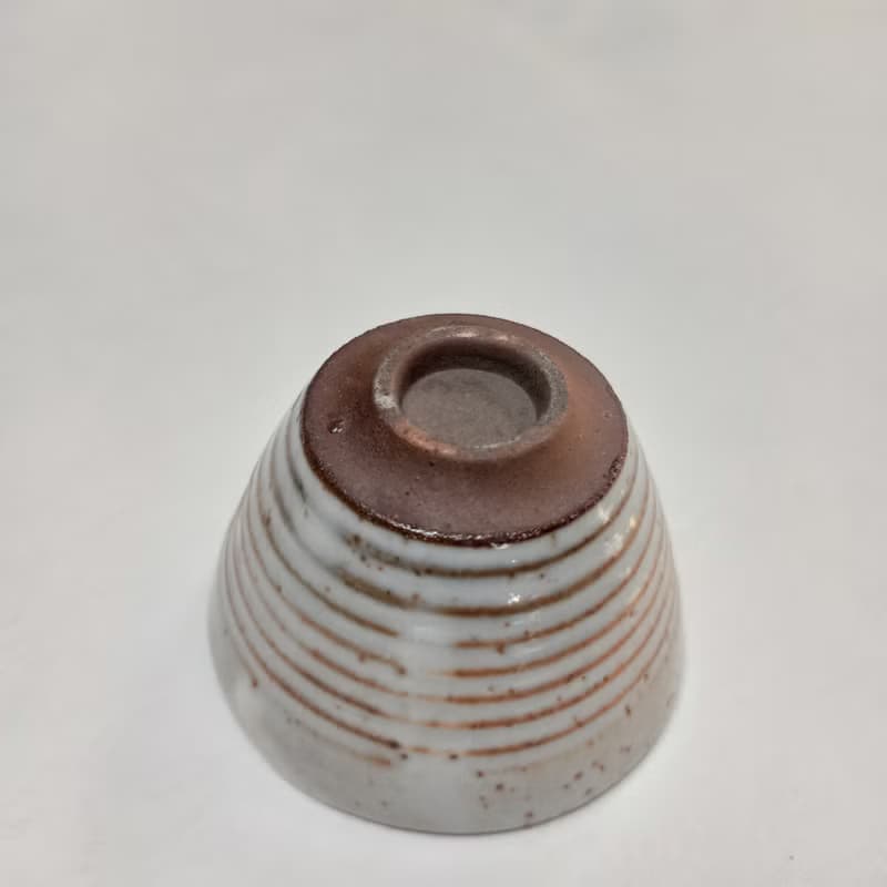 志野釉豬口杯瓦斯窯還原燒