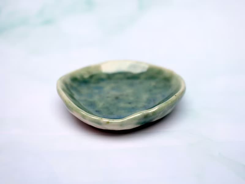 綠意　小碟　器皿　淺碟