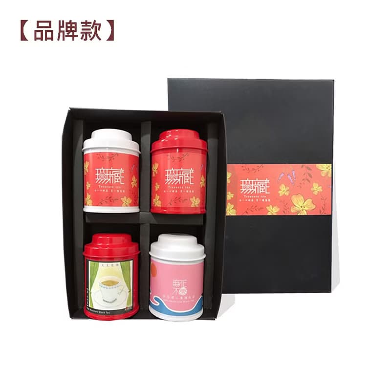 【無藏】公益禮盒 四入紅茶禮盒L3(金萱紅茶散茶+日月潭紅茶茶包)