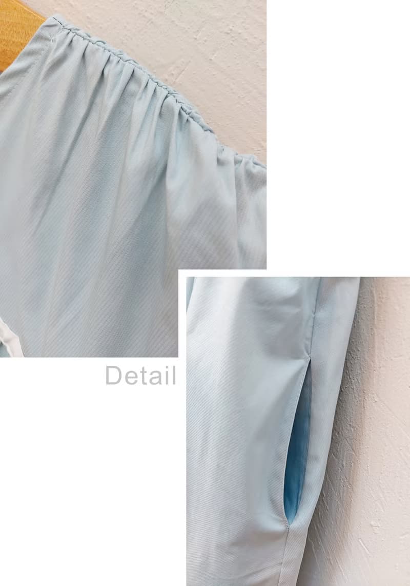 渡假無袖綁帶洋裝(藍/4A-10A)