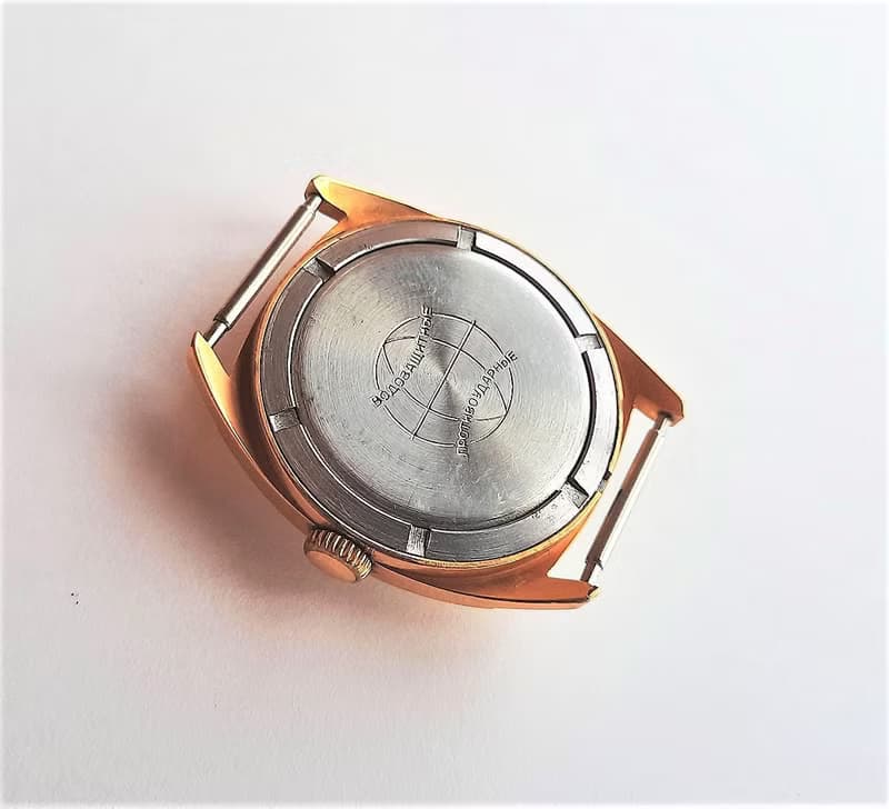 Au 20 gold plated Raketa 2609A.1 Soviet vintage mens wrist watch wind up