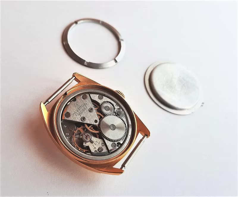 Au 20 gold plated Raketa 2609A.1 Soviet vintage mens wrist watch wind up