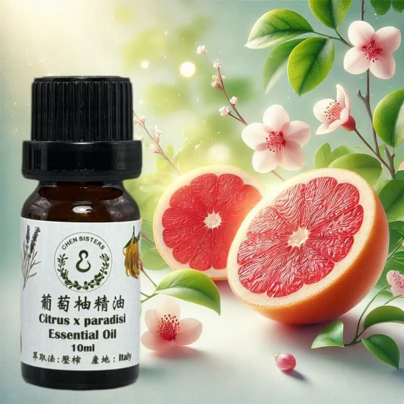 果香調 葡萄柚精油 100%純精油 天然無添加 贈玫瑰擴香石