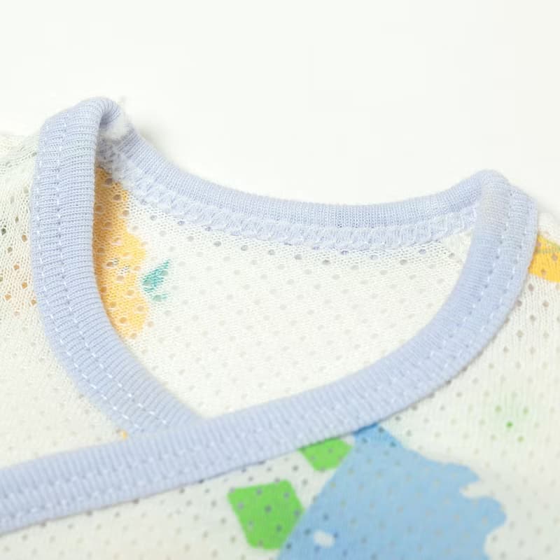 2件組-寶寶透氣網眼洞洞綁帶肚衣(3M/6M)。清爽透氣宜人。MIT