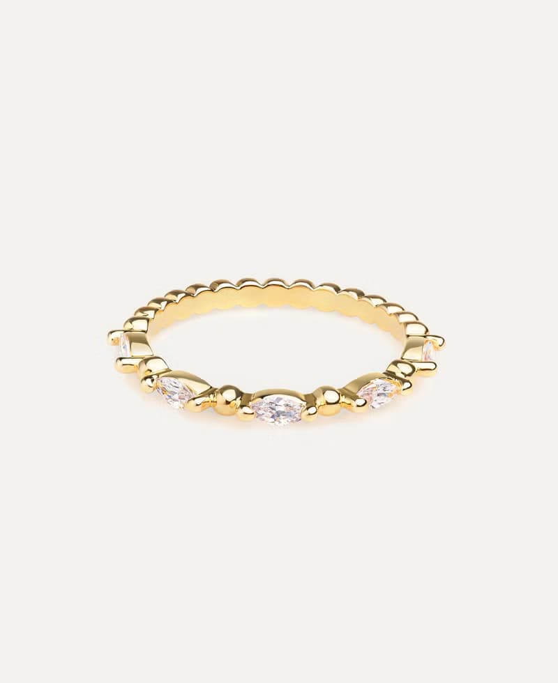 Meline 14K 鑲鑽戒指 | Sachelle Collective