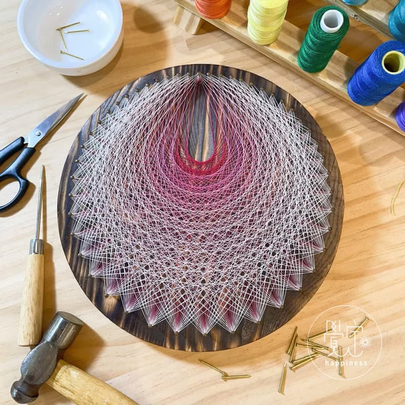 Stringart  藝術作品 -溫柔細膩之心