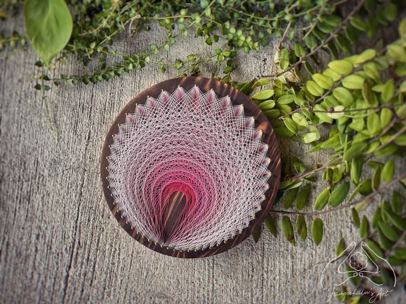 Stringart  藝術作品 -溫柔細膩之心